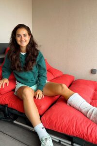 Sara Dabritz leg injury