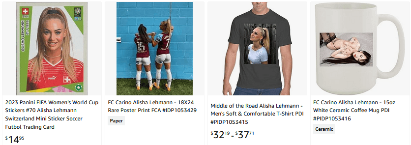 Alisha Lehmann nude photo cap