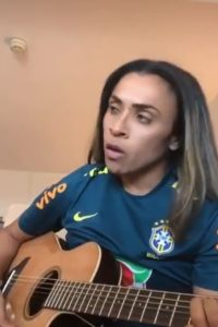 Marta Vieira da Silva singing