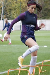 Nadia Nadim soccer training