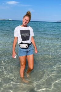 Rebecca Knaak hot football babe