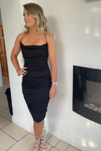 Saoirse Noonan black dress