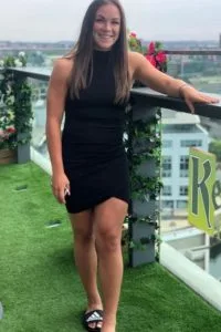 Kirsty Hanson black dress