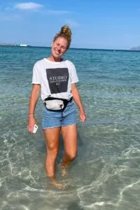 Rebecca Knaak hot football babe