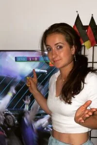 Sara Dabritz hot football